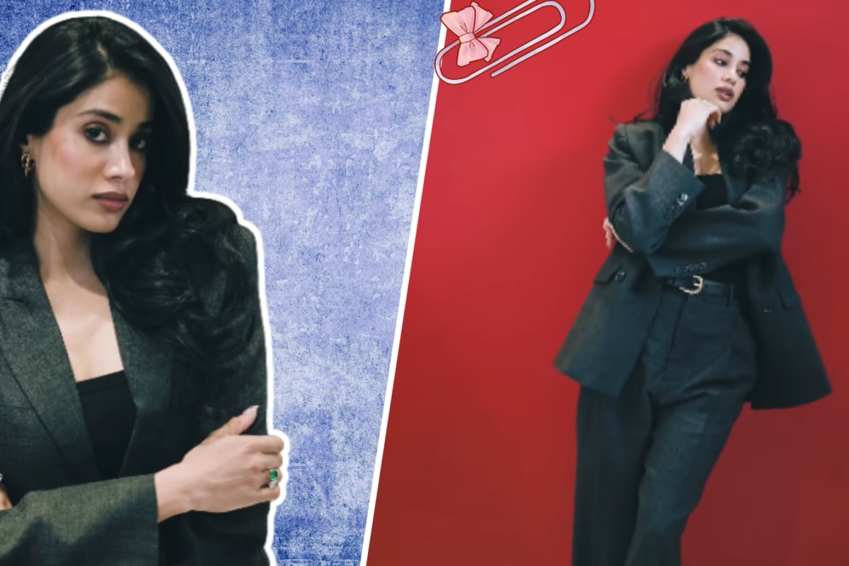 Janhvi Kapoor Makes A Strong Case For Power Suit In This All-Black H&M Look