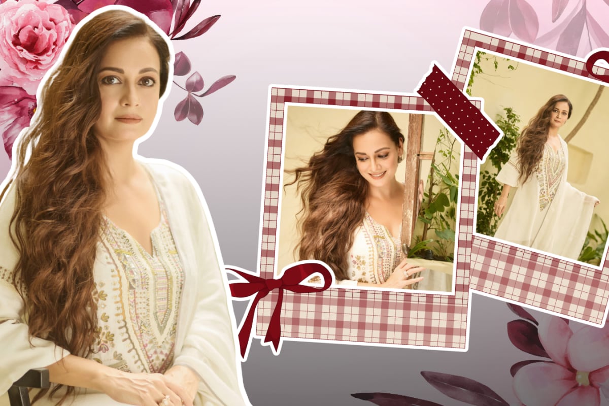 Dia Mirza Serves Quiet Luxury In An Ethereal White Kurta Set That Is Pure Elegance