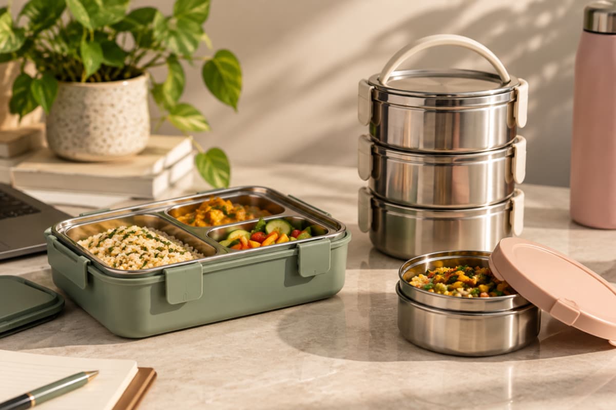 7 Best Tiffin And Lunch Box Sets Under Rs 1,000 For Daily Office Use