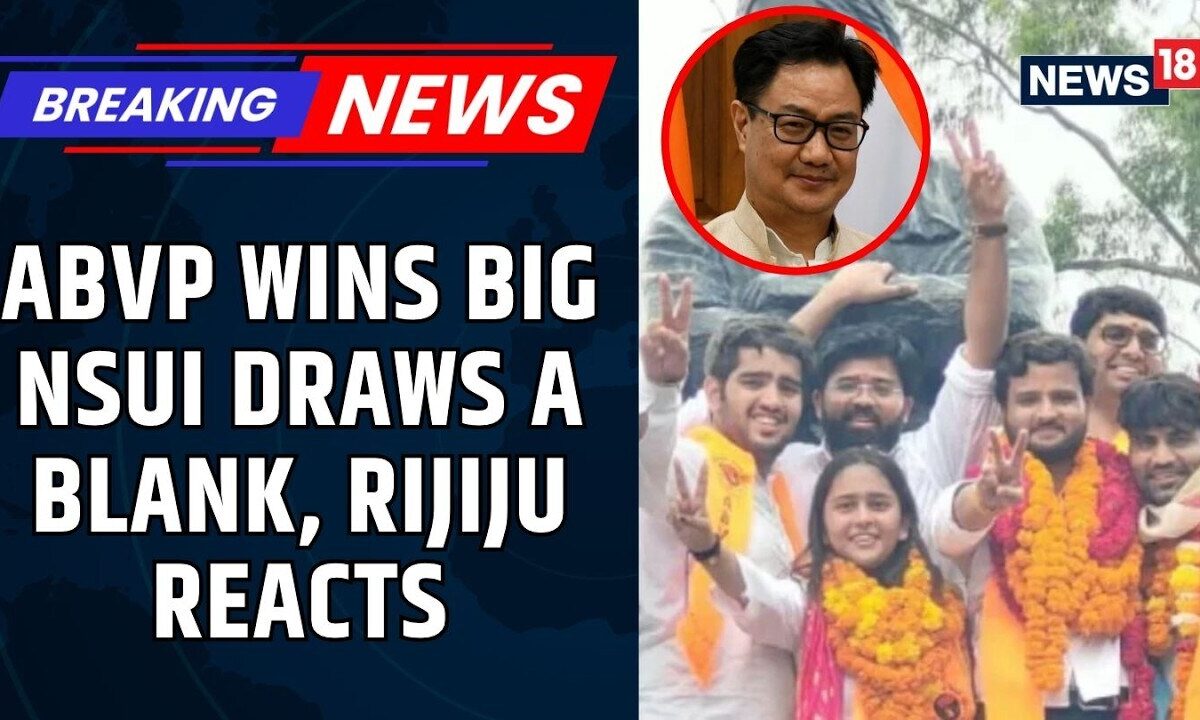ABVP Dominates DUSU Polls | Kiran Rijiju Highlighted The Symbolic Importance Of The Result | News18