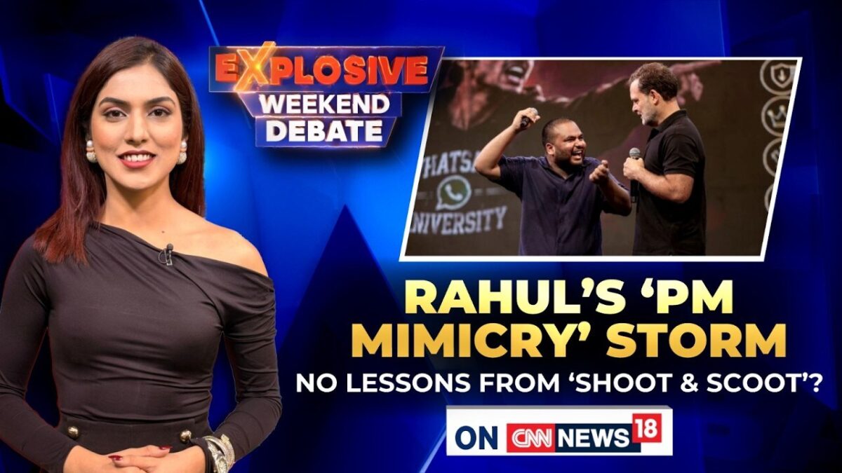 Rahul Gandhi’s ‘Chhatron Ki Goonj’ Event Sparks Controversy After PM Modi Mimicry Video Goes Viral