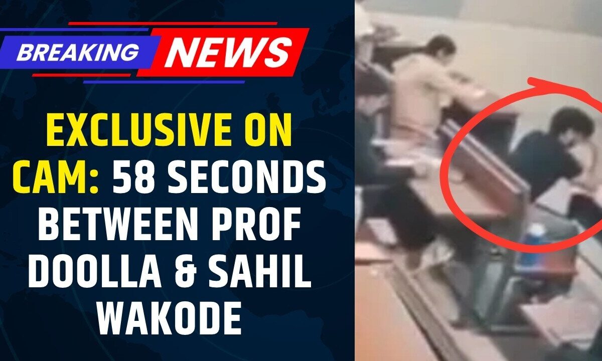 IIT Bombay Case: EXCLUSIVE ON CAM: 58 Seconds Between Prof Doolla & Sahil Wakode | IIT Bombay Case