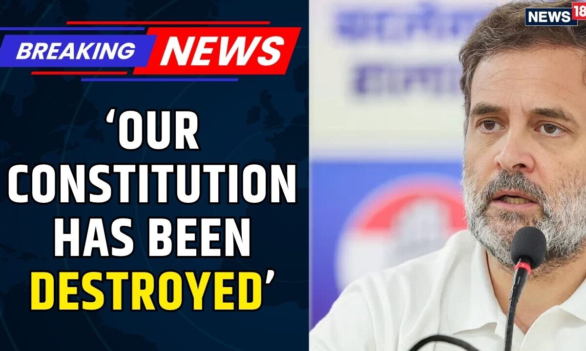 Rahul Gandhi On EC: ‘Our Constitution Has Been Destroyed’ | Vote Rigging & EC Row | News 18