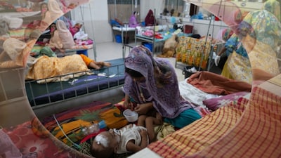 More than 2.11 lakh measles and measles-like cases have been recorded since March 15, while 1,68,655 patients have been hospitalised. (Image: AFP)
