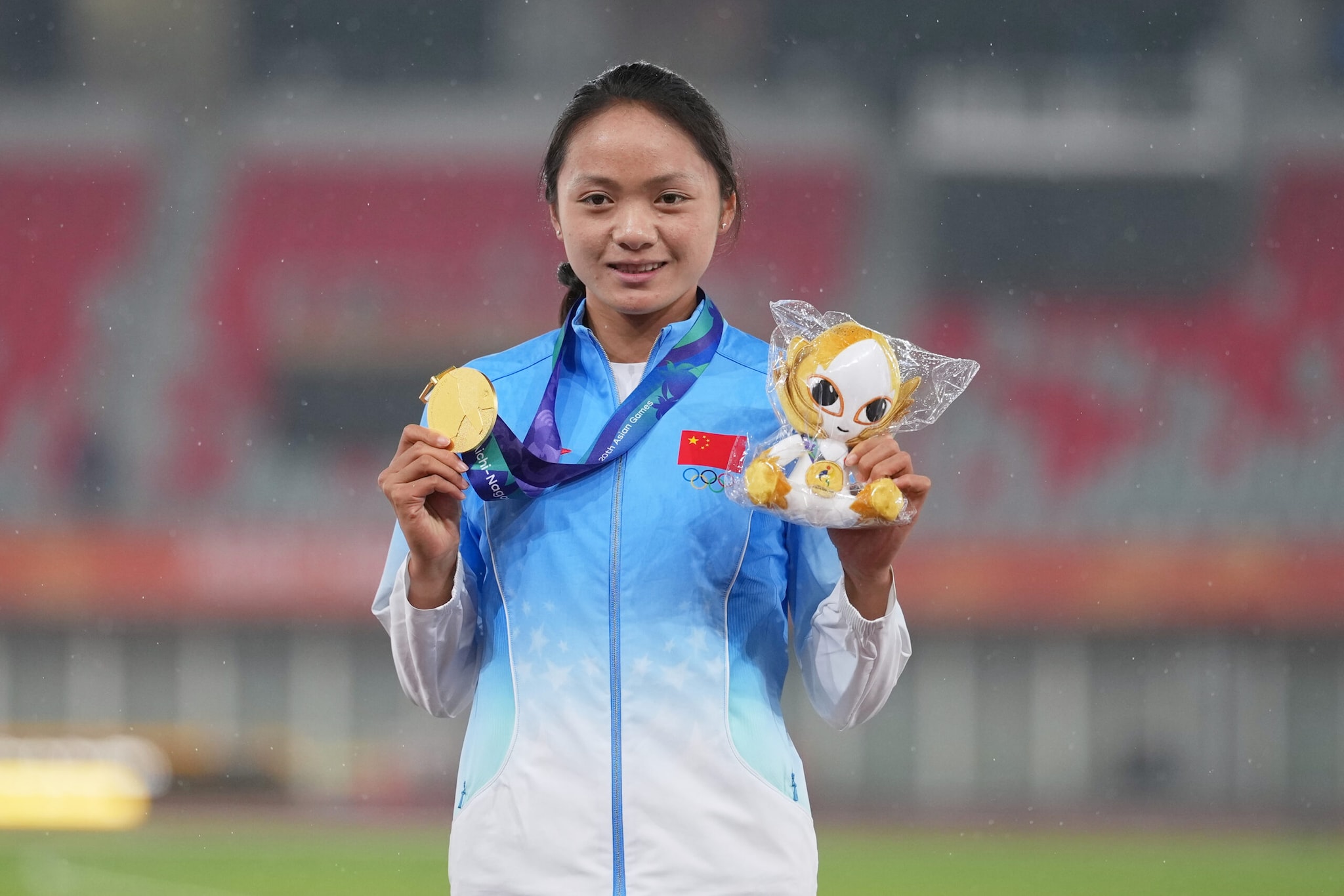China continued to dominate the medal table, extending their tally to 143 gold, 62 silver and 49 bronze for a total of 254 medals. Their gold count remains more than three times that of second-placed Japan, with the two-time defending champions showing no signs of easing their grip on the top of the standings as the Games entered the closing stretch. (AP Photo/Lee Jin-man)