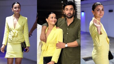 Alia Bhatt Dazzles in Vintage 1997 Alexander McQueen Yellow Suit