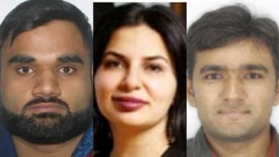 Satinderjeet Singh (Goldy Brar), Ruja Ignatova (CryptoQueen) and Bhadreshkumar Chetanbhai Patel. (Image: fbi.gov)