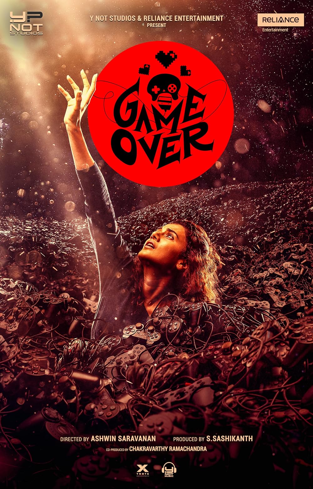 Game Over (2019 - Tamil / Telugu): A game designer suffering from severe PTSD and home-phobia finds her house invaded by mysterious serial killers. Combining psychological horror, home-invasion tropes, and a unique video-game narrative structure, Taapsee Pannu delivers a fiercely intense performance.