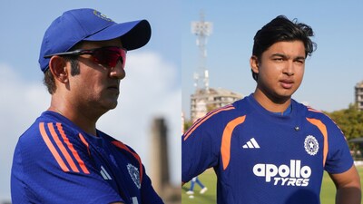 Gautam Gambhir (L) and Vaibhav Sooryavanshi.(Creimas)