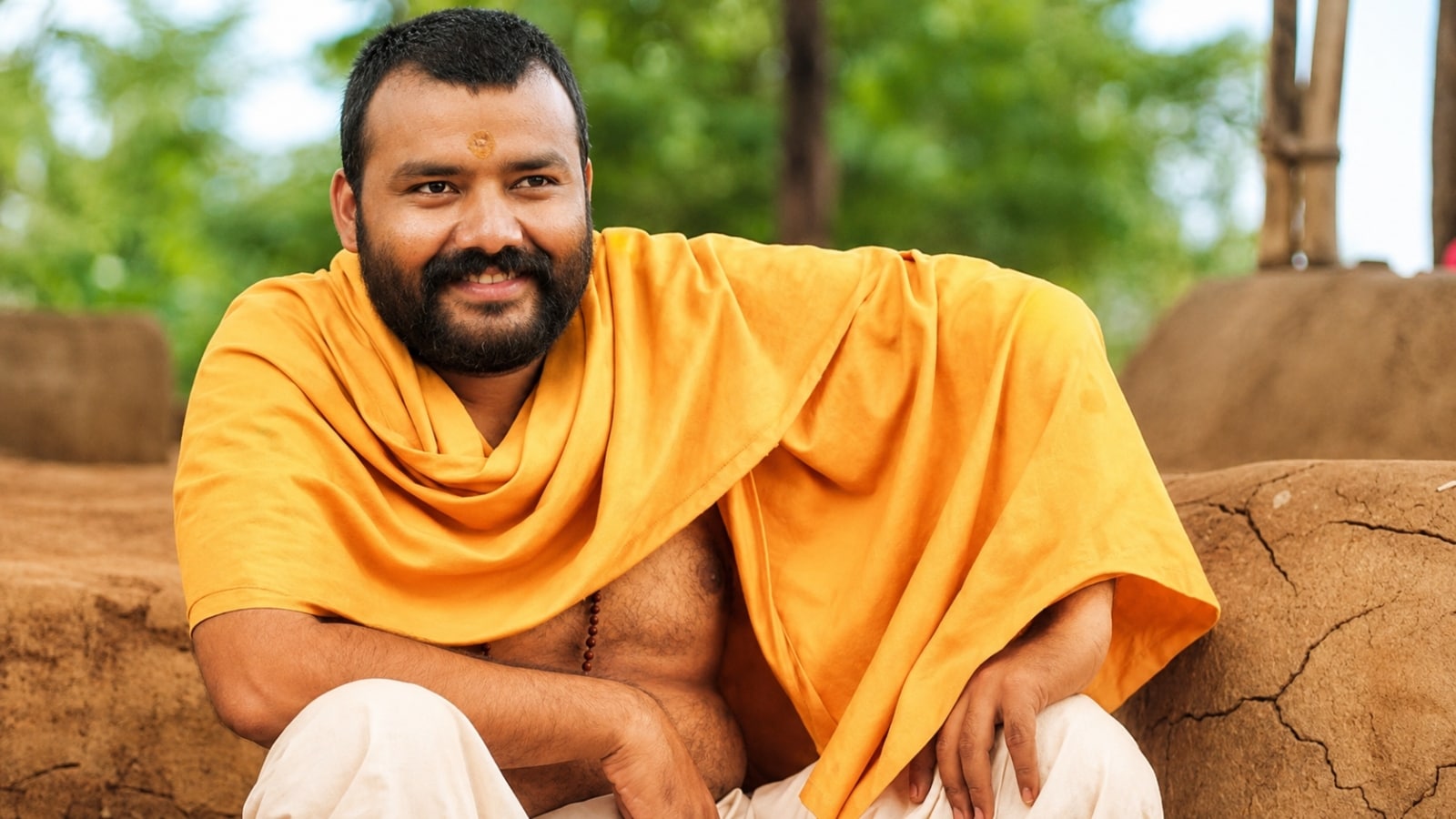 Shobinaw Satyaa plays Neem Karoli Baba in Hanuman Ansh.