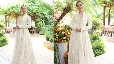 Tamannaah Bhatia just brought modern Maharani energy to the Vvaan promotions in a breathtaking ivory Rohit Bal look.