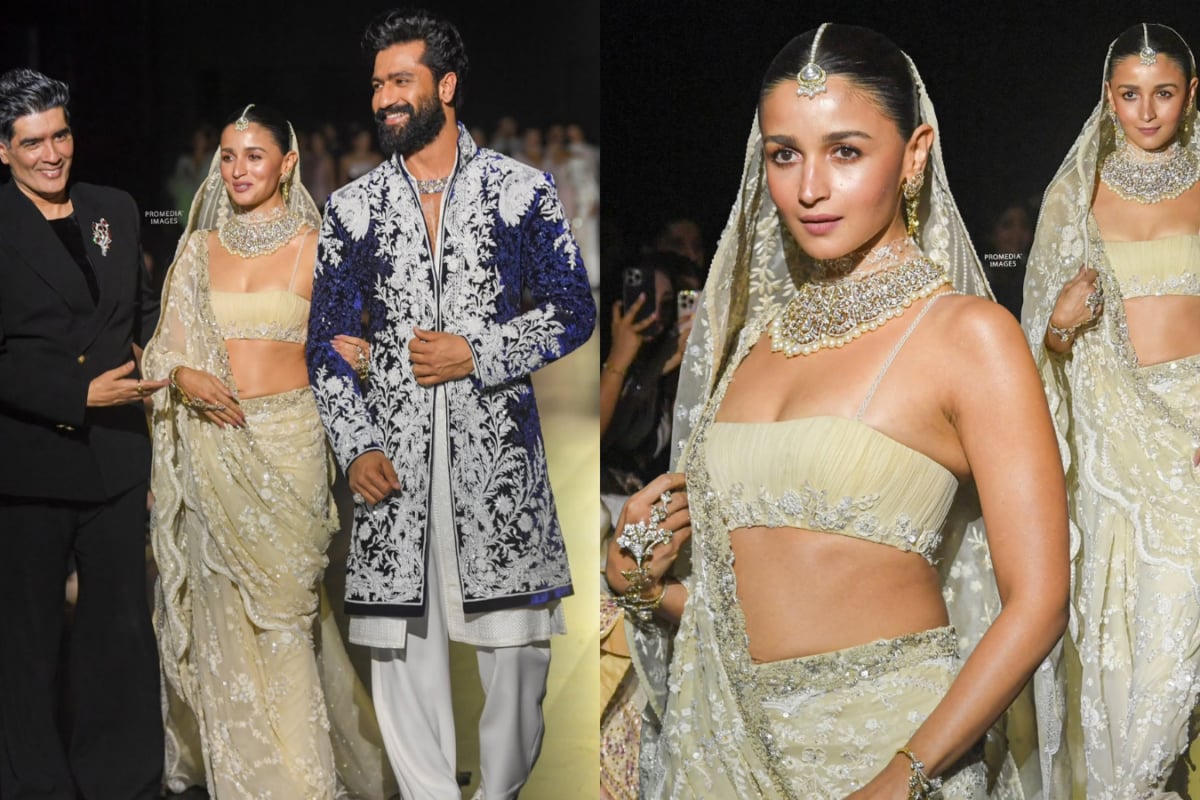 Alia Bhatt’s Dreamy Ivory Look At Manish Malhotra’s Mijwan Show Is A Love Letter To Chikankari