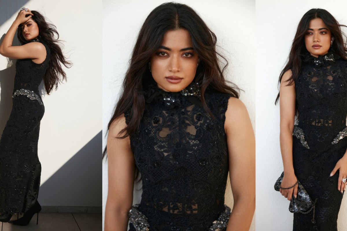 350 Hours, One Black Gown: Rashmika Mandanna Brings Anamika Khanna To Vogue World Milan