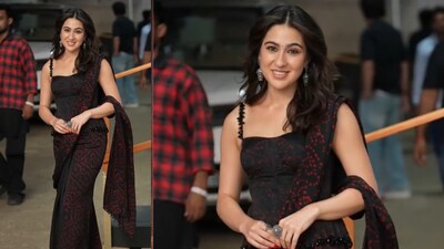 Sara Ali Khan’s Latest Sari Moment Is Proof That Bandhani Can Be Seriously Sexy