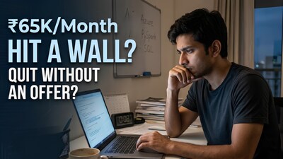 A Reddit post about a Data Engineer earning ₹65,000 a month has sparked debate over whether quitting without a backup job is worth the risk (Image-AI)