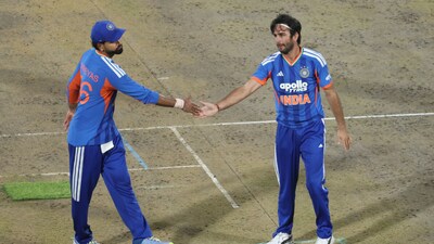 Ravi Bishnoi of India celebrates the wicket of Noor ul Rahman of Afghanistan during the 3rd T20I match between Afghanistan and India at Arun Jaitley Stadium, Delhi, India, on September 17, 2026.Photo: Anshuman Akash / CREIMAS for BCCI