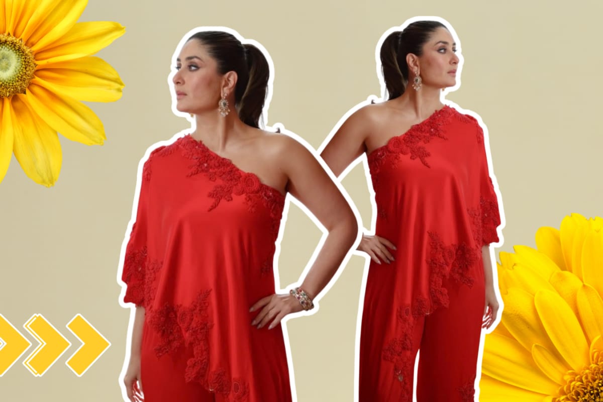 Kareena Kapoor Serves A Red-Hot Fashion Moment In Anamika Khanna Creation