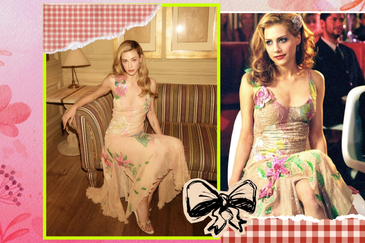 Lili Reinhart Dips Into The Y2K Archives For Brittany Murphy’s Iconic ‘Uptown Girls’ Dress