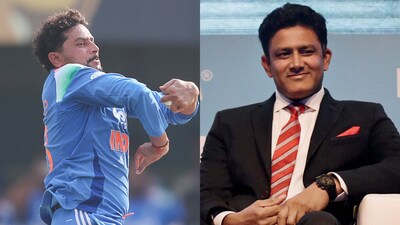 Kuldeep Yadav and Anil Kumble.(Creimas, PTI)