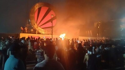 The protest at LPU reportedly began early Sunday near the university's girls' hostel. (Image: X)