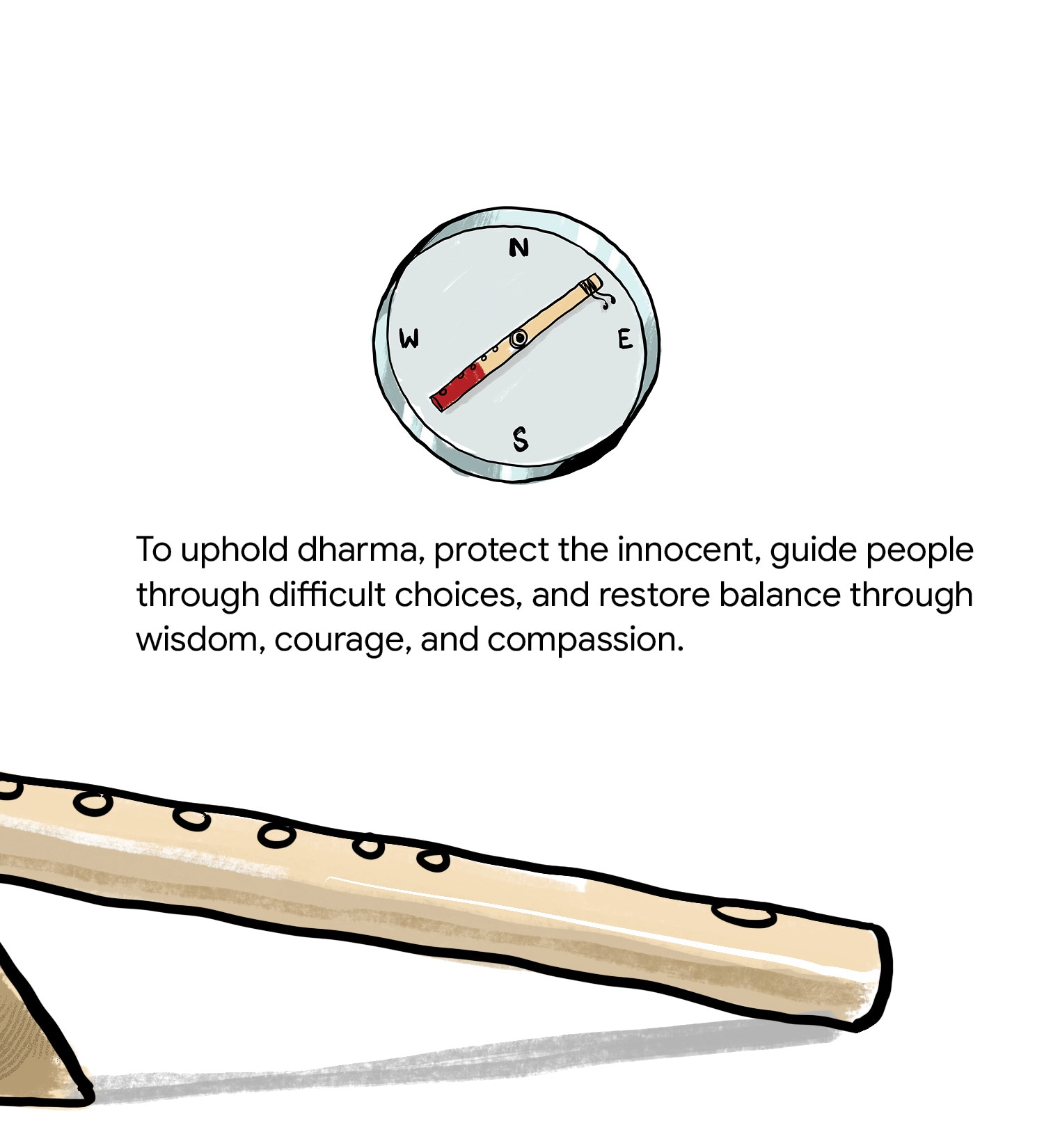 To uphold dharma, serve with compassion and restore balance through wisdom, courage, and compassion. (Image: News18 Creative) To uphold dharma, serve with compassion and restore balance through wisdom, courage, and compassion. (Image: News18 Creative)