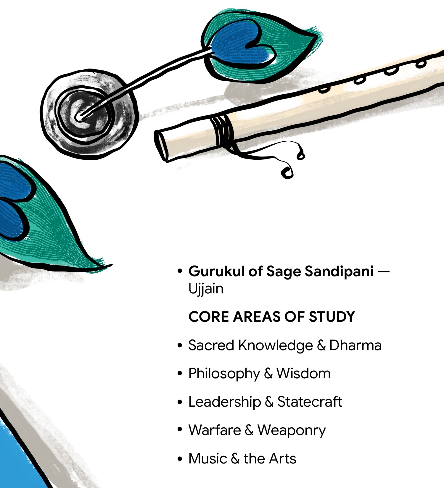 From the depth of spiritual knowledge to the melody of his flute, Krishna’s learning went far beyond conventional classroom. (Image: News18 Creative) From the depth of spiritual knowledge to the melody of his flute, Krishna’s learning went far beyond conventional classroom. (Image: News18 Creative)