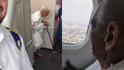 After Losing Mother, Son Takes 80-Year-Old Father On First Flight, Says ‘Life Is Too Short’| Watch