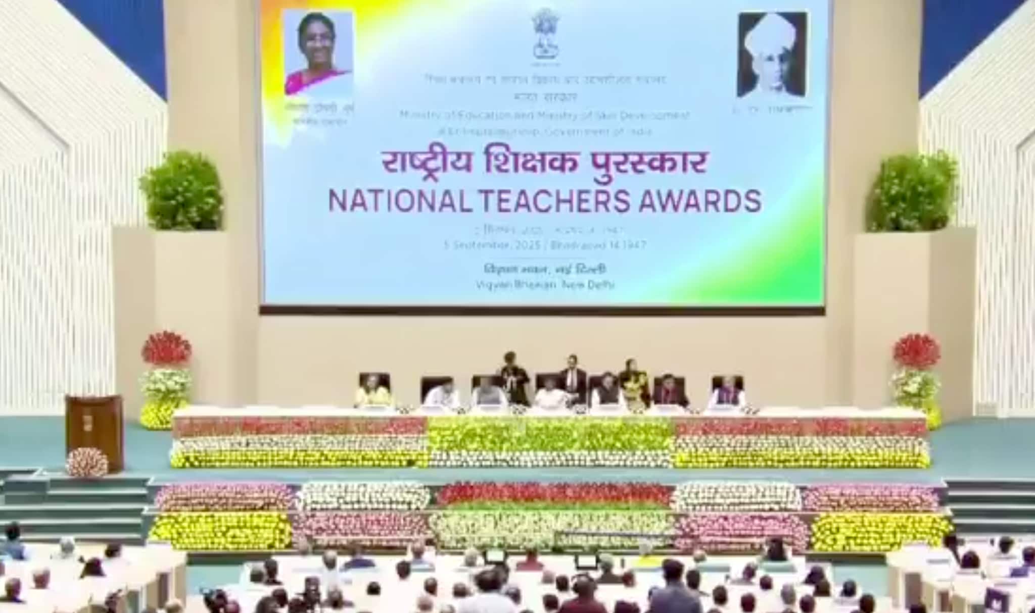   Reportedly, the 48 teachers were selected through a three-stage process conducted at the district, state and national levels by the Department of School Education and Literacy.
