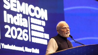 Prime Minister Narendra Modi addressed gathering at SEMICON India 2026 in New Delhi, on September 17.