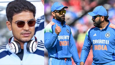 Shubman Gill, Virat Kohli and Rohit Sharma.(from left to right, PTI, AFP)