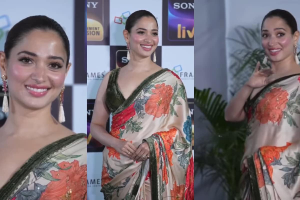 Tamannaah Bhatia Shows How To Make A Floral Saree Stand Out