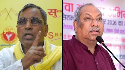 Om Prakash Rajbhar (left) and Sanjay Nishad (right) have started pressuring the BJP ahead of seat-sharing talks.