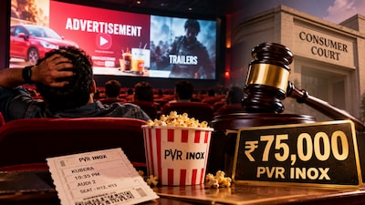 He paid for a 10:35 pm movie but had to wait until around 10:52 pm for the film to begin (Image-AI)