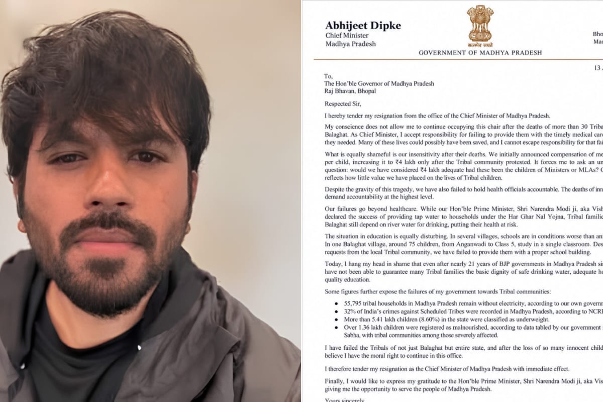 Abhijeet Dipke ‘Resigns As MP CM’ With Satirical Resignation Letter; Internet Says ‘Misuse Of Govt Logo’