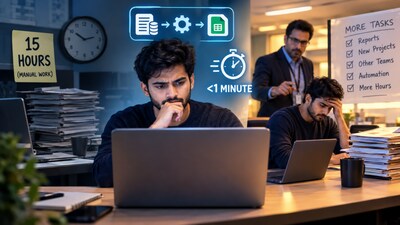 The Reddit user claimed that after cutting 15 hours of manual work down to a minute, they ended up working longer hours for the same pay (Image-AI)