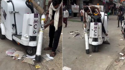 Gurugram’s latest street-cleaning equipment has triggered mixed reactions online (Image-X/@Gemsofbabus_)