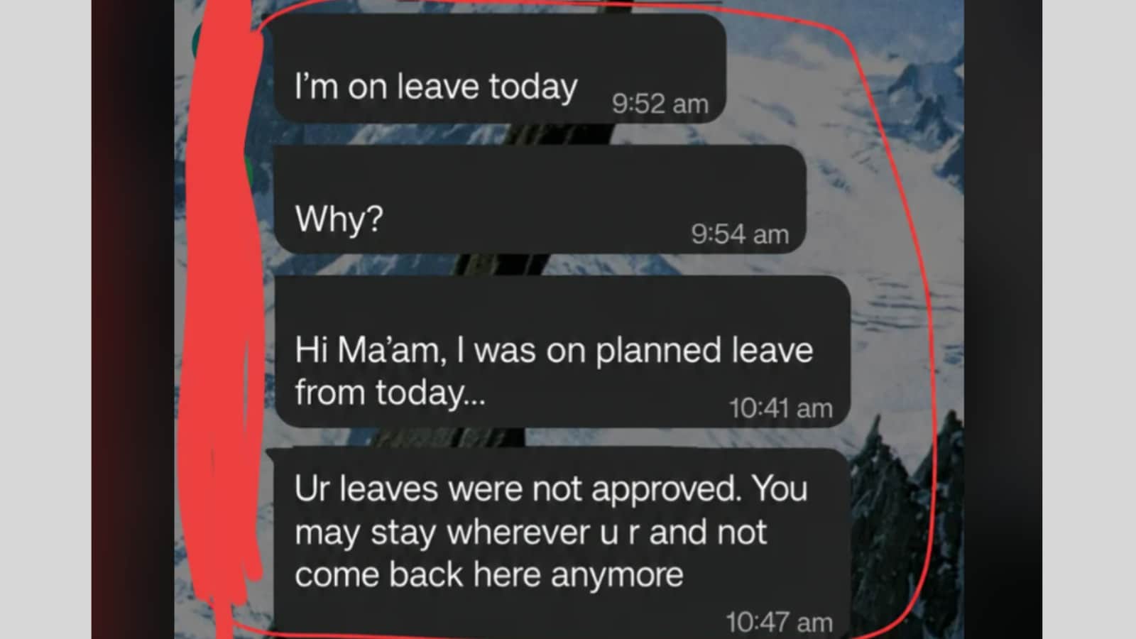 ‘Stay Wherever You Are’: Client’s Rude Reply To Employee Taking Leave ...