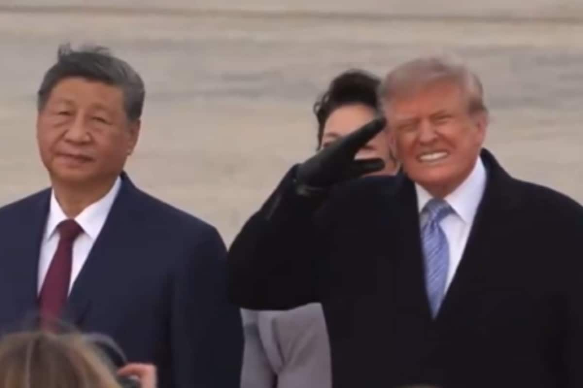 Xi Jinping’s ‘Poker Face’ Stands Out As Trump Welcomes Him With Military Flyover | Watch Video