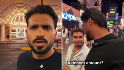 His reply left the men repeating, “Don’t, don’t, don’t”. (YouTube/ @Passenger Paramvir)