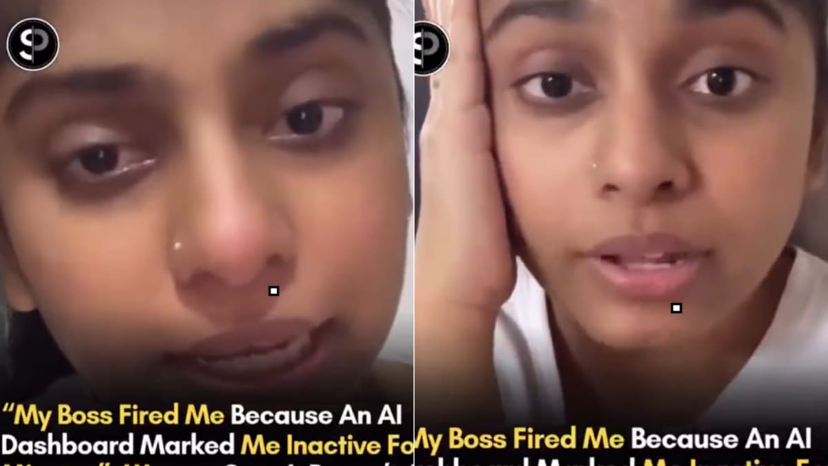 Woman Claims She Lost Her Job Over ‘14 Mins Of Inactivity’ Flagged By AI Dashboard; Internet Divided