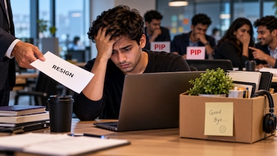 A young web developer has opened up about the shock of being asked to resign after nine months at a startup (Image-AI)