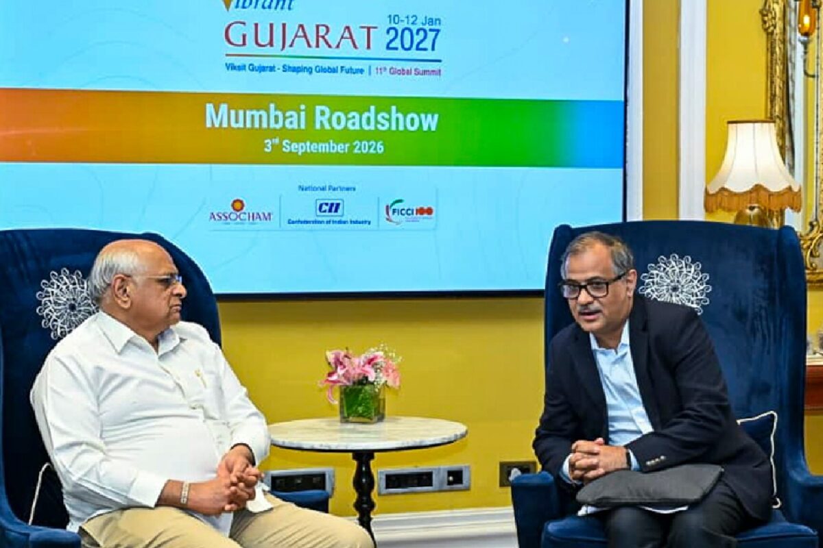 Gujarat CM Bhupendra Patel Leads Vibrant Gujarat Global Summit 2027 Roadshow In Mumbai