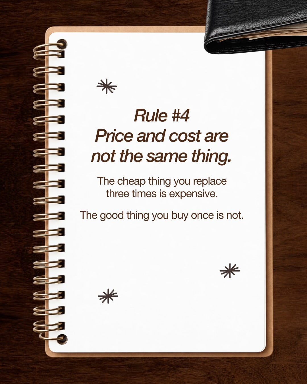 Value Over Purchase Price: Warikoo advises distinguishing an item's price from its long-term cost. Buying cheap, low-quality goods leads to frequent replacements, costing more over time. Investing in durable, high-quality items saves money long-term, preventing recurring expenses through smarter spending habits. (Image: Instagram/@ankurwarikoo) 