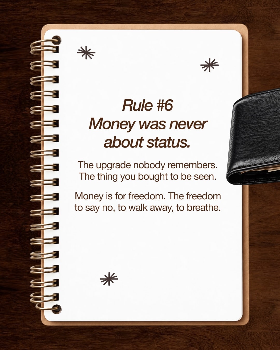 Understanding Financial Power: Warikoo emphasizes buying goods to impress others offers no real value. True financial power means securing personal independence over social status. Money serves its highest purpose by granting autonomy—allowing you to make free choices, quit toxic jobs, and live peacefully. (Image: Instagram/@ankurwarikoo)  