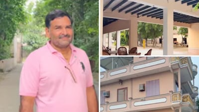 This UP Farmer’s Home Looks Like A Palace, Has Nearly 100 Doors & Windows, 15 Cars, 10 Tractors | Images Inside 