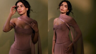 Khushi Kapoor Dazzles in Pink Manish Malhotra Gown, Embraces 'Fairy Princess' Look