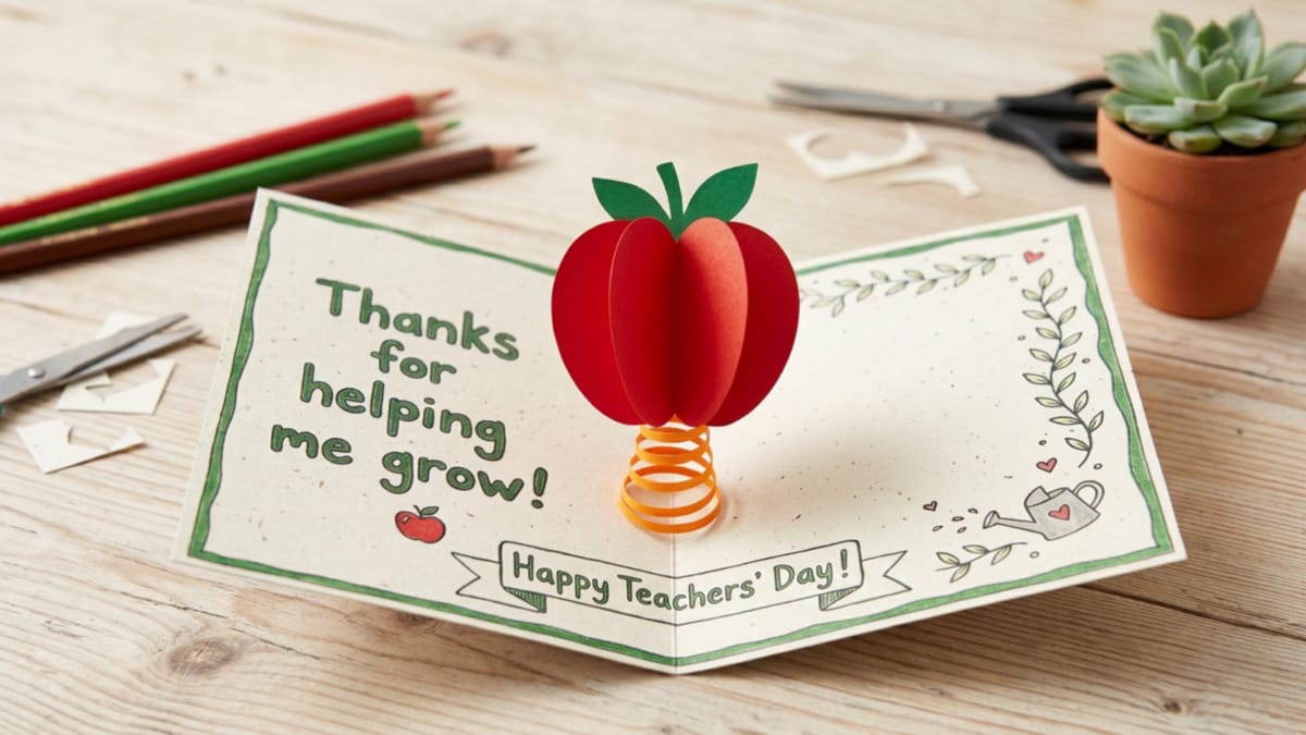 8 DIY Greeting Card Ideas To Make Teachers Feel Special