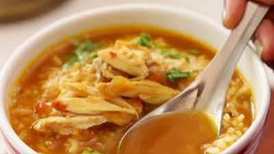Want A Warm And Spicy Meal? This Chicken Rasam With Rice Is Just What You Need