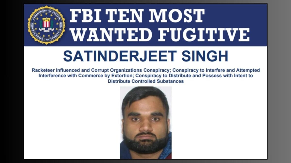 FBI Adds Goldy Brar to Top Ten Most Wanted List
