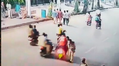 According to police, the accident occurred when Venkanna was crossing the road at Tank Bund and a two-wheeler struck him. (X/@sudhakarudumula)